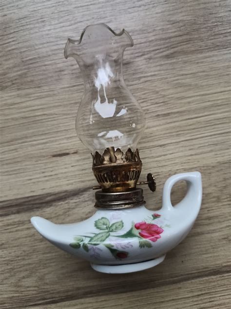 Lampa naftowa vintage retro porcelana szkło lampka naftowa Chorzów OLX pl