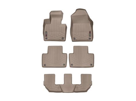 Weathertech Floorliners Complete Set 1st 2nd 2 Piece And 3rd Row Tan 4517821 451696 2 3