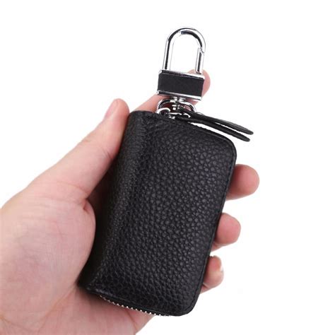 Buy Pdtoweb Universal Car Pu Leather Smart Remote Key Chain Holder Fob