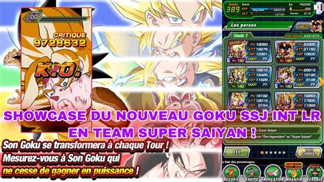 SHOWCASE DU GOKU SSJ LR DES 350M EN TEAM SSJ EN GOKU COMBAT FURIEUX GT