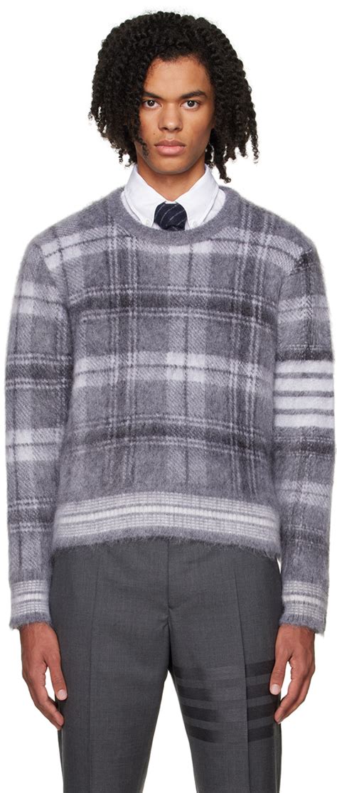 Gray Bar Sweater By Thom Browne On Sale