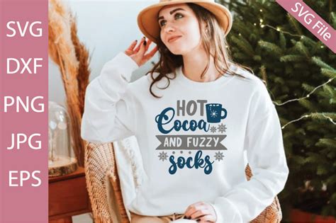 Hot Cocoa And Fuzzy Socks By Creativesvgzone TheHungryJPEG