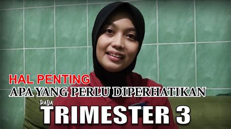 Penting Apa Saja Yang Perlu Diperhatikan Saat Trimester 3 Pada Kehamilan Youtube