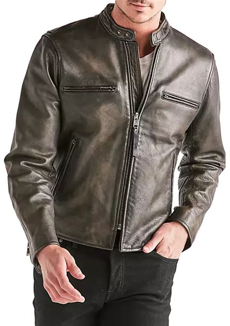 Lucky Brand Leather Bonneville Jacket Belk