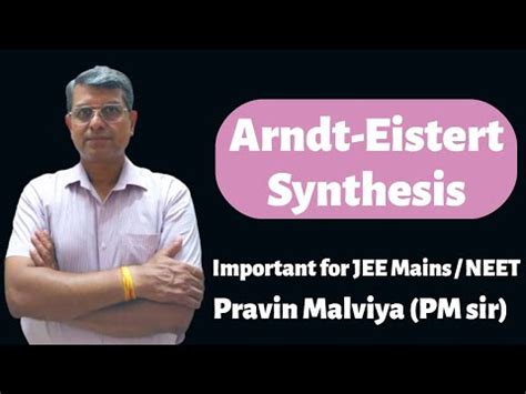 Arndt Eistert Synthesis Carboxylic Acid Organic Chemistry Pravin