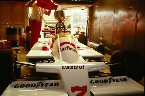 Mclaren M In The Pit Garage At The Race Of Champions Brands