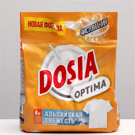 Стиральный порошок Dosia Optima Альпийская свежесть автомат 4 кг ...