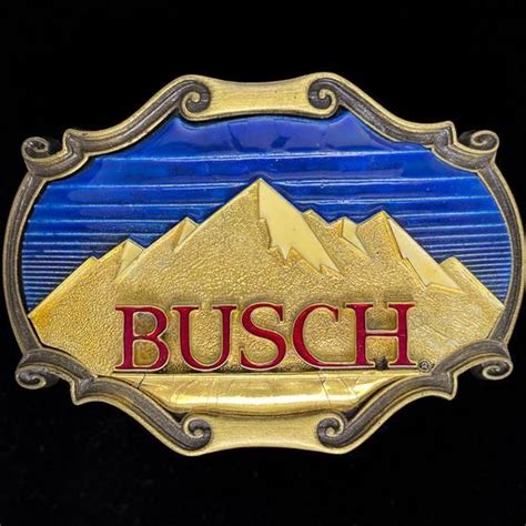 Anheuser Busch Busch Beer Logo Rocky Mountain Colorado Etsy Vintage