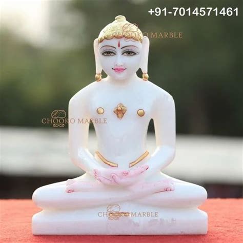 Marble Mahaveer Statue 9 Inches Statue, Temple at Rs 25000 in Udaipur ...