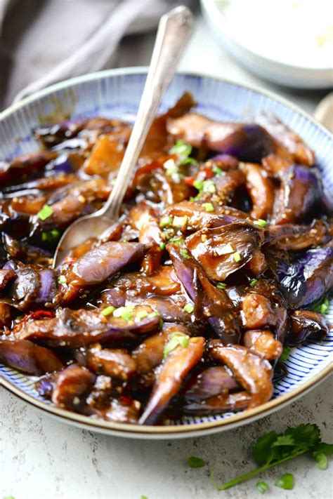 Chinese Eggplant Recipe Red Braised Eggplants Yangs Nourishing Kitchen