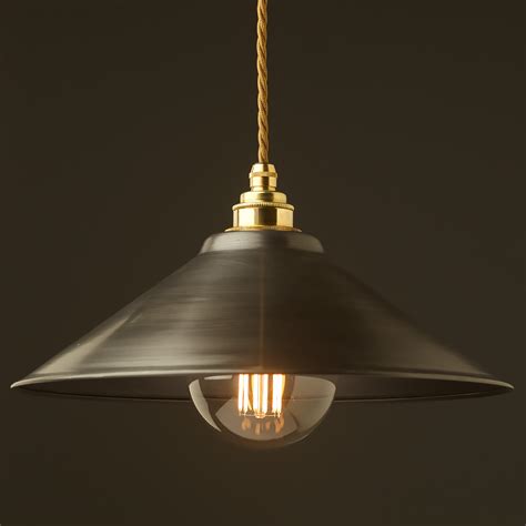 Antiqued Steel Light Shade 310mm Pendant