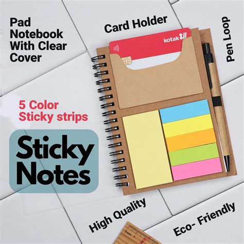 Paper Cover Spiral Bound Eco Friendly Sticky Pad Notebook At Rs