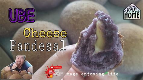 Soft And Fluffy Ube Cheese Pandesal Recipe With Homemade Ube Halaya Maja S Bread And Butter