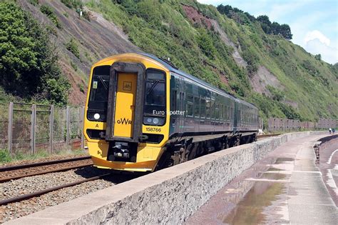 B106 35mm Slide Gwr Class 158 158766 Teignmouth If Ebay