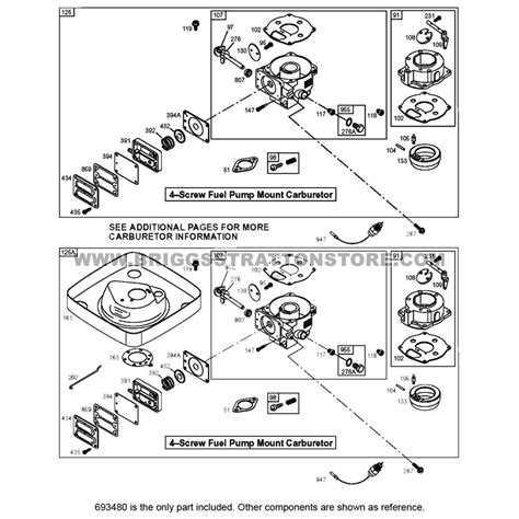 Briggs And Stratton Carburetor 693480 Genuine Part