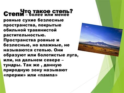 Степи. Географическое положение степей - online presentation