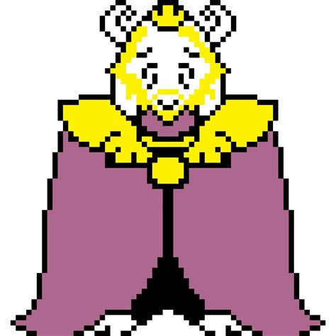 Asgore Pixel Art Undertale Amino