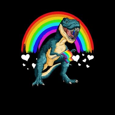 Dinosaur Gay Pride Flag LGBT T Shirt Lesbian Bisex Women S T Shirt Spreadshirt