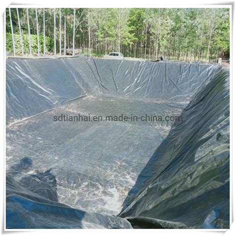 HDPE Smooth 1 0mm Geomembrane For Mining Project 60mils Thickness HDPE