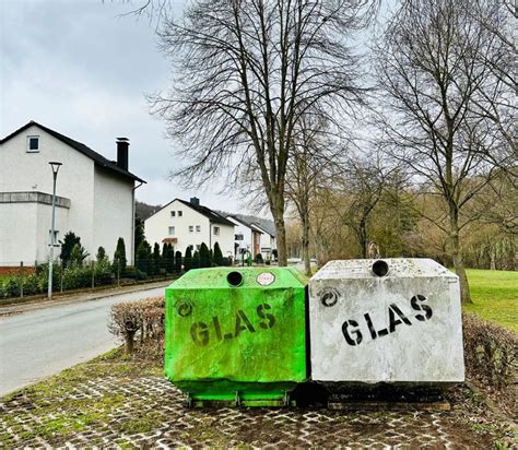 Welda Altglascontainer Haben Neuen Standort In Der Teichstra E