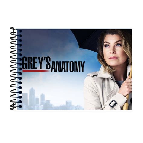 Caderno Greys Anatomy Desenho Capa Dura Folhas Shopee Brasil