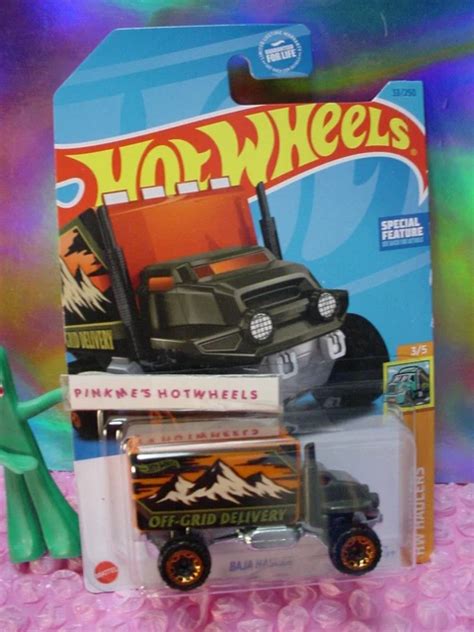HOT WHEELS BAJA HAULER Green Orange Truck OFF GRID DELIVERY Case A B PicClick UK
