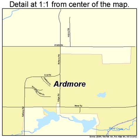 Ardmore Oklahoma Street Map 4002600