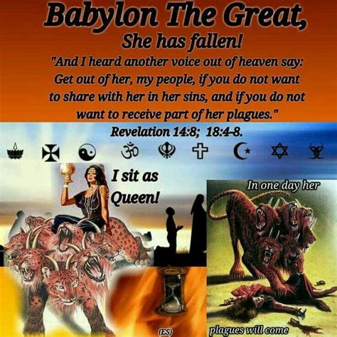 Babylon The Great She Has Fallen Revelation 14 8 18 4 8 Bible