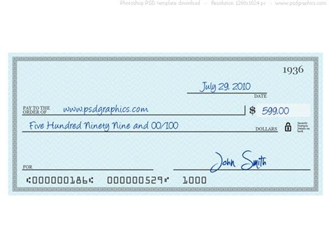 Fun Blank Cheque Template | Sample Template
