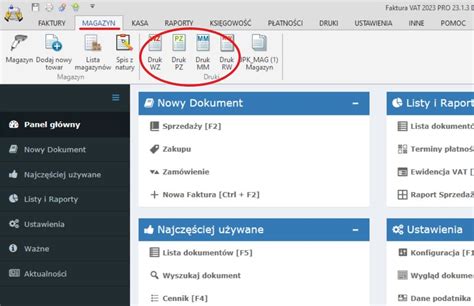 Dokumenty Magazynowe WZ PZ MM RW Program Do Faktur