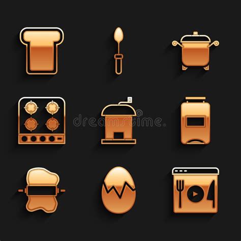 Set Manual Coffee Grinder Broken Egg Cooking Live Streaming Jam Jar