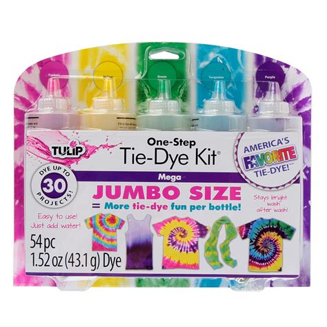 Tulip 5 Color One-Step Tie-Dye Kit Mega, Jumbo Size - Walmart.com ...