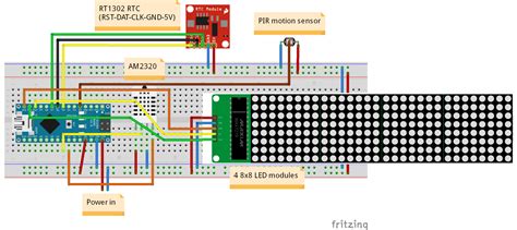 Arduino 32x8 LED Matrix Info Display Arduino Project Hub