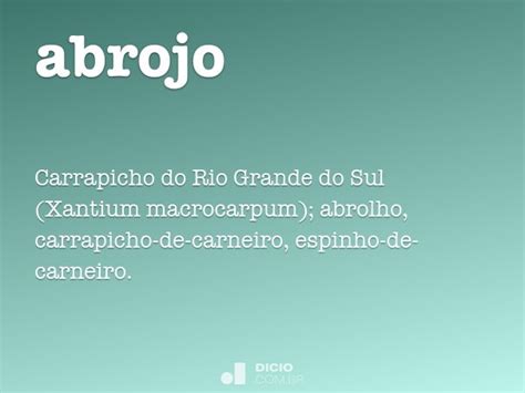 Abrojo Dicio Dicionário Online de Português