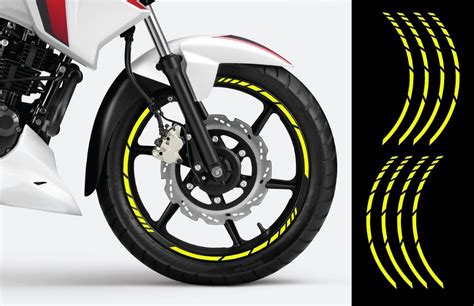Neon Yellow Vinyl Bike Rim Sticker Packaging Type Box At ₹ 99set In