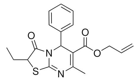 ALLYL 2 ETHYL 7 METHYL 3 OXO 5 PHENYL 2 3 DIHYDRO 5H 1 3 THIAZOLO 3 2