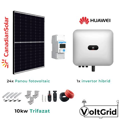 Kit Panouri Fotovoltaice Kw Trifazat Ongrid Voltgrid