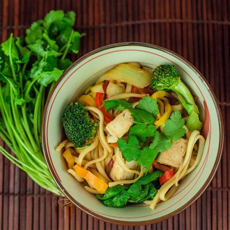 Tofu And Vegetable Udon Noodles Vegan Easy