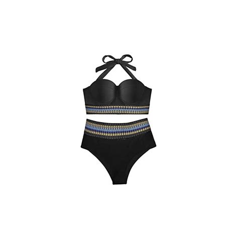 Mgsfglk Bikini Donna Mare Strisce Volant Costume Donna Due Pezzi