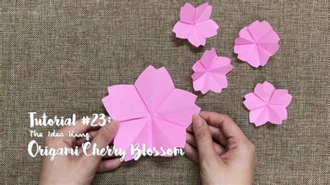 How To Make Origami Cherry Blossom Step By Step The Idea King Tutorial 23 Youtube