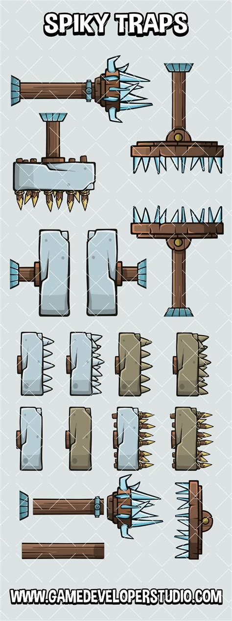 Spiky Dungeon Press Traps Game Level Design Dungeon Game Design