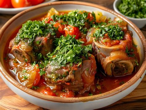 Premium Photo Osso Buco Braised Veal Shanks