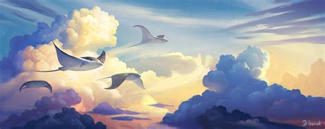 Artstation Swimming In The Clouds