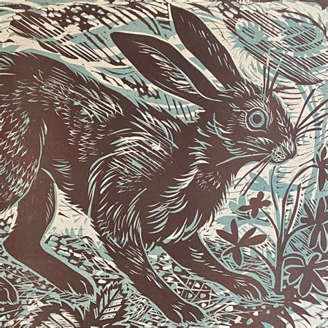 Hare Unframed Print By Mark Hearld Tinsmiths