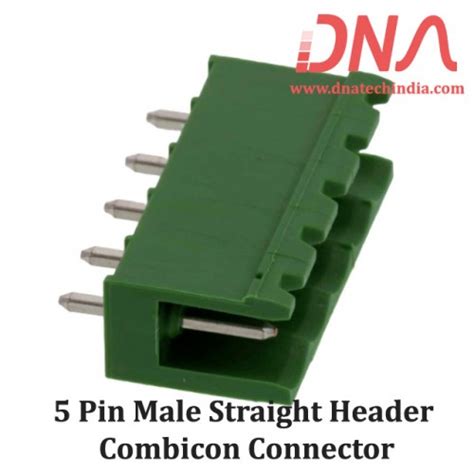 Buy 5 Pin Male Straight Header 508 Mm Pitch Combicon Connector In India