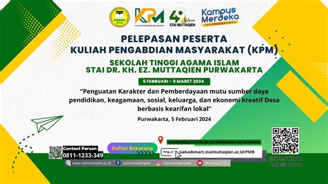 Pelepasan Peserta Kuliah Pengabdian Masyarakat Stai Dr Kh Ez