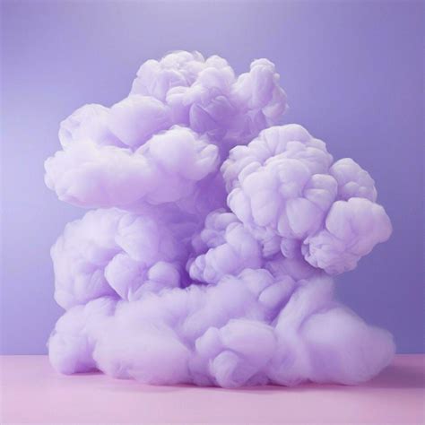 A cotton candy purple background with fluffy clouds 30699507 Stock ...