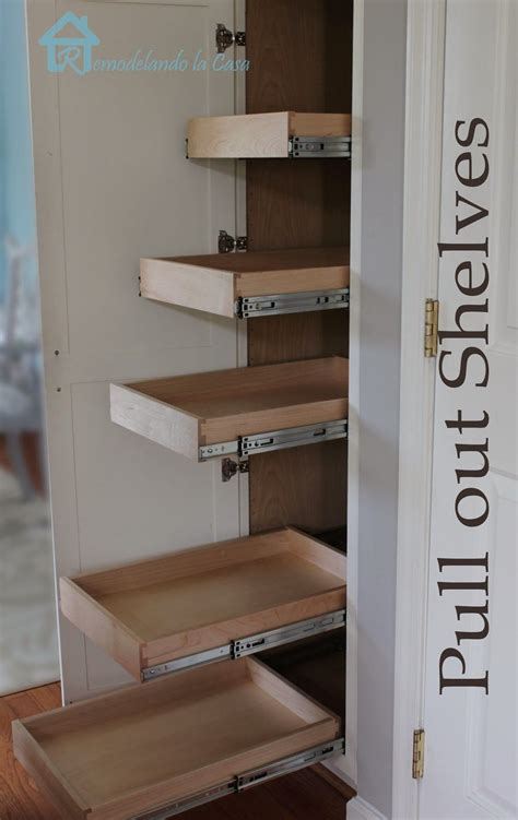 Diy Pull Out Shelves Closet