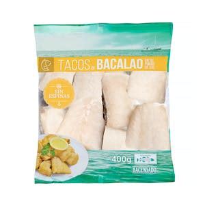 Tacos De Bacalao Sin Espinas Hacendado Congelado Paquete 400 G