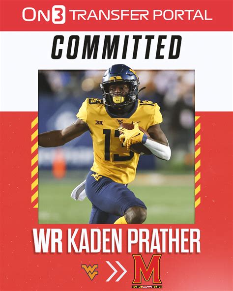 On3 On Twitter 🚨breaking🚨 Former West Virginia Wr Kaden Prather Has